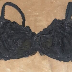 Black Lace Bra